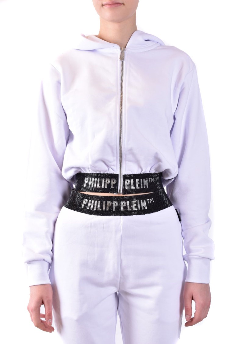 Philipp Plein Elastic Waistband Hooded Blazers In Purple