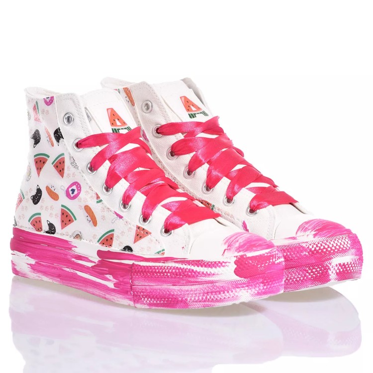 Shop Mimanera Airlines Platform White, Pink