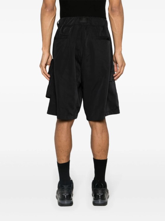 Shop Y-3 Black Slide Buckle Shorts