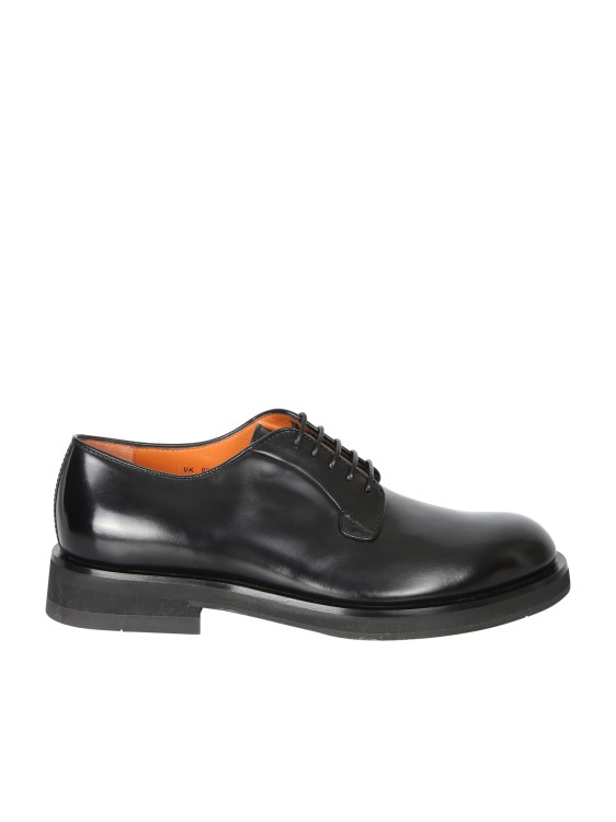 Santoni Leather Derby Shoes