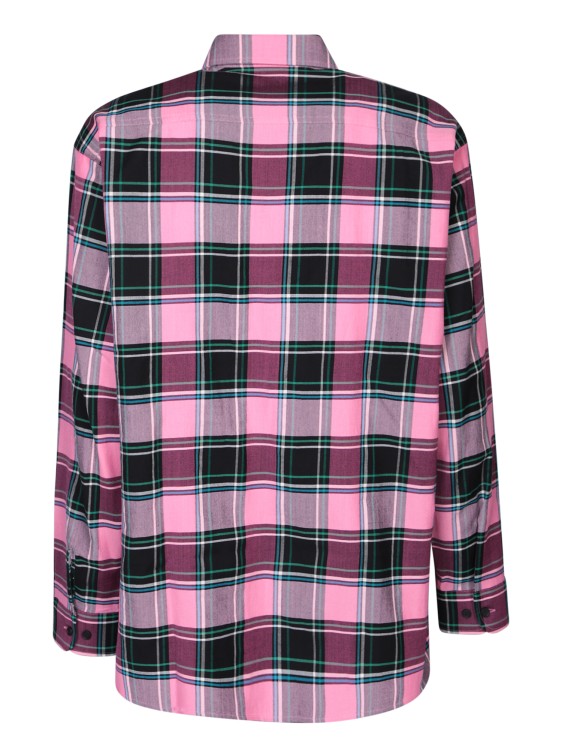 Shop Givenchy All-over Check Motif Shirt In Pink