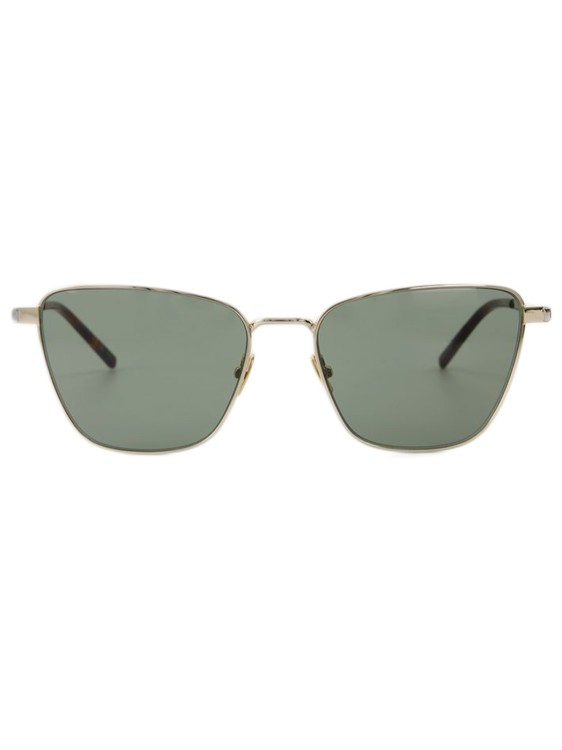 Saint Laurent Sl 551 Sunglasses  - Gold/green - Metal In Multicoloured