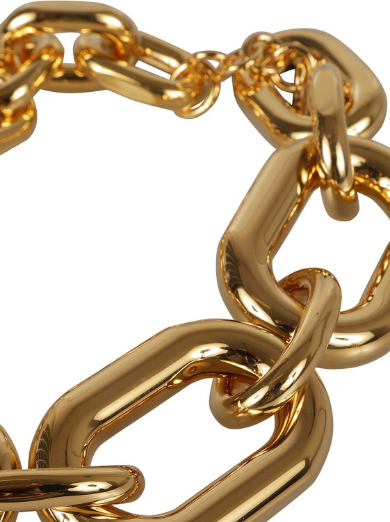 Rabanne Golden Xl Link Choker Necklace In Gold