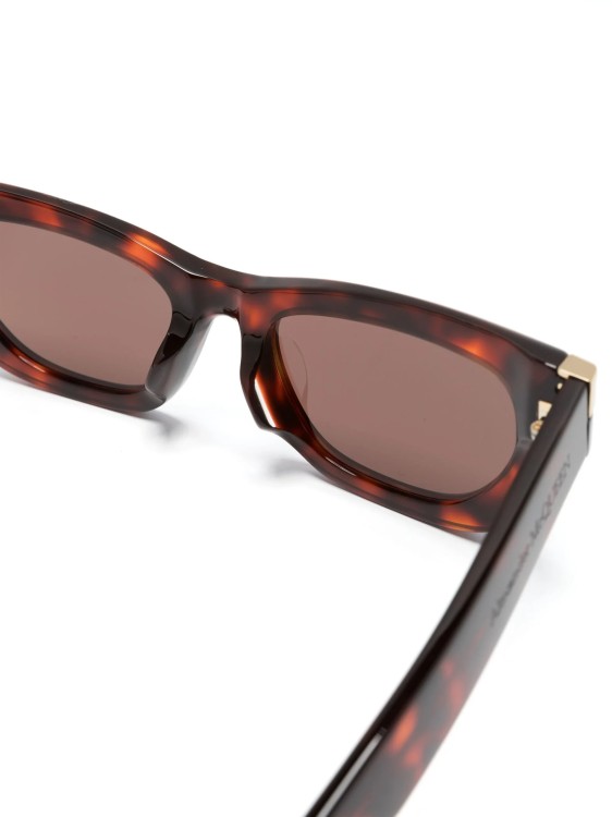 Shop Alexander Mcqueen Multicolored Punk Rivet Sunglasses In Brown