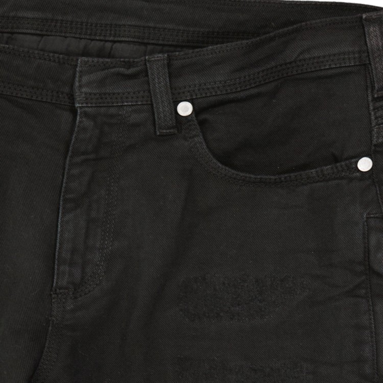 Shop Neil Barrett Black Cotton Denim Jeans