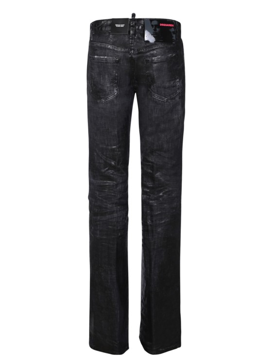 Shop Dsquared2 Coated Skinny Black Jeans