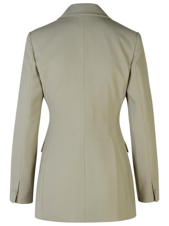 Moschino Jeans Grey Wool Blend Blazer In Grey