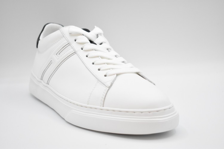 Shop Hogan White Lace-up Sneakers