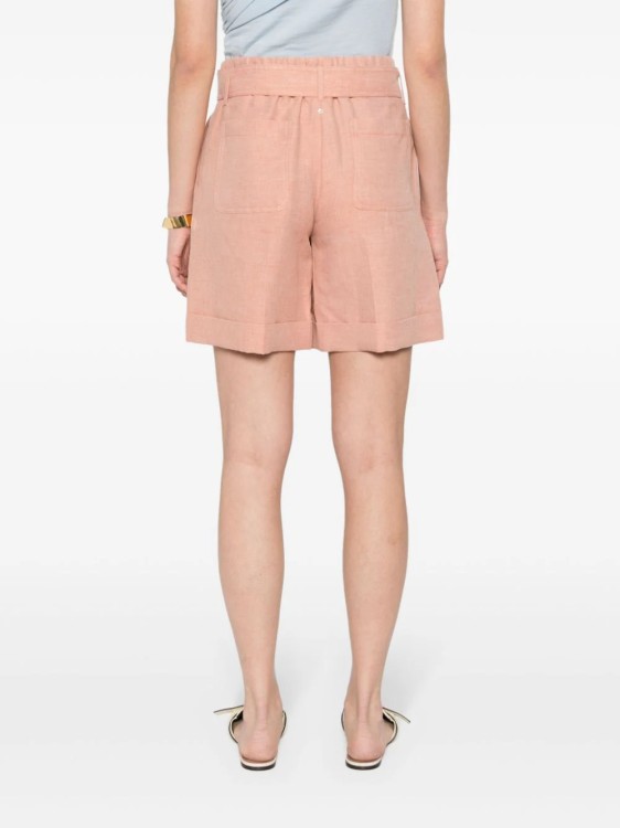 Shop Lorena Antoniazzi Pink Belted Shorts