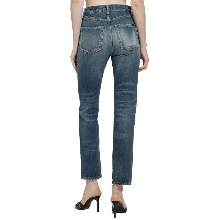 Shop Saint Laurent Authentic Slim Jeans In Blue
