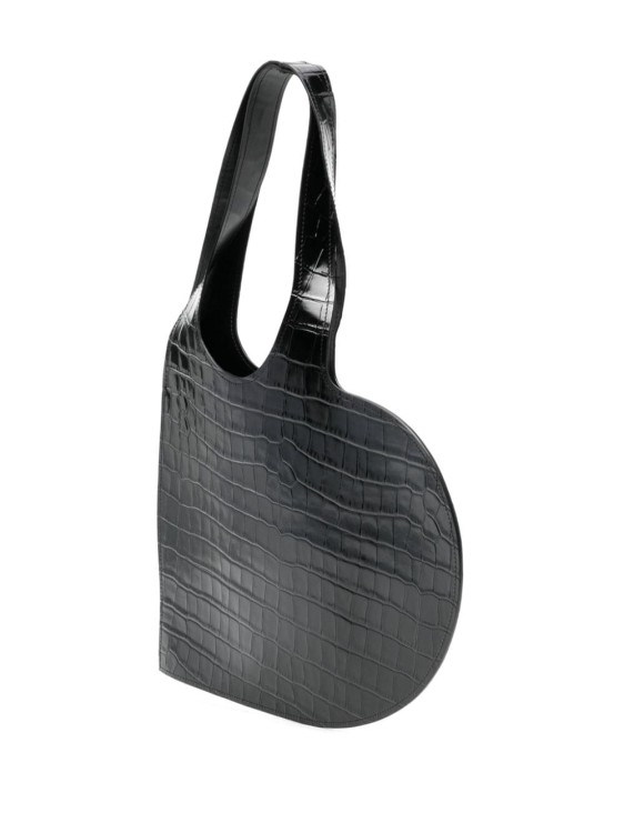 Shop Coperni Mini Heart Tote Bag In Black