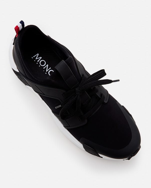 Shop Moncler Lunarove Low Top Sneakers In Black
