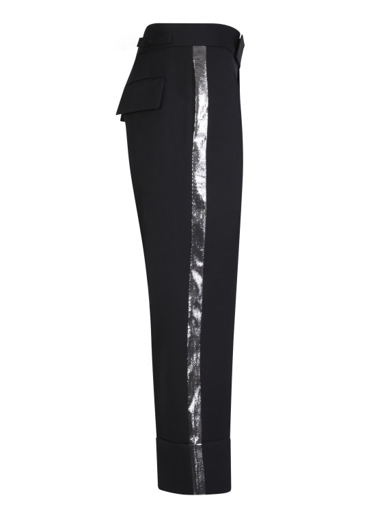 Sapio Black High-quality Fabric Trousers In Black