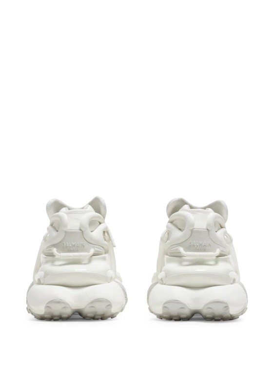 Shop Balmain White Unicorn W Sneakers