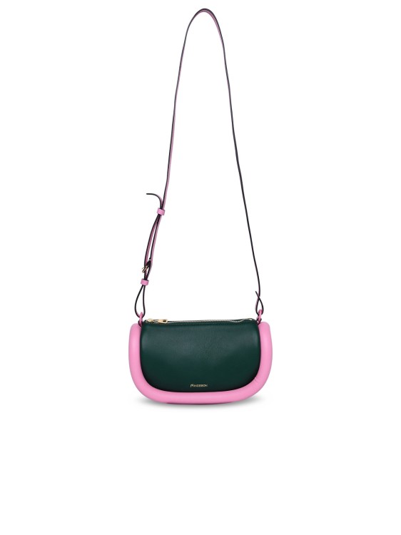 Jw Anderson Two-tone Leather Bag In Green