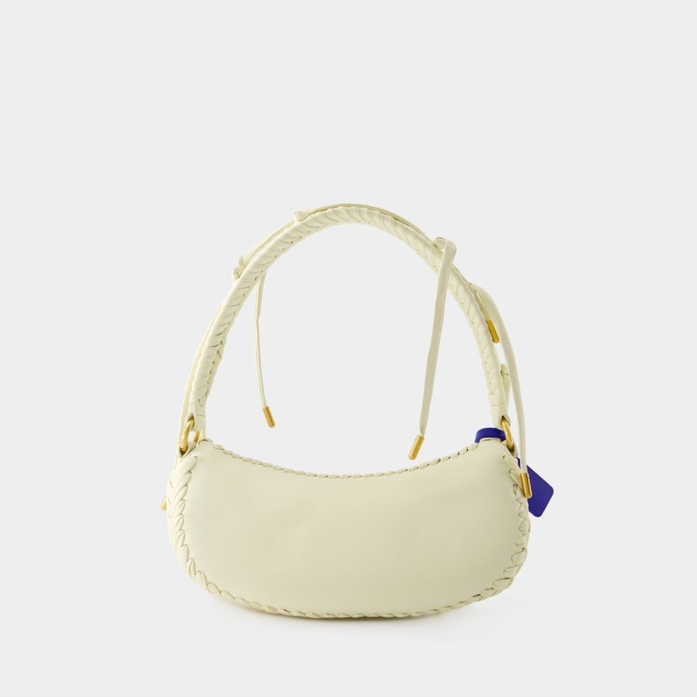 Off-white Edge Weaving Shoulder Bag - Leather - Beige In Neutrals