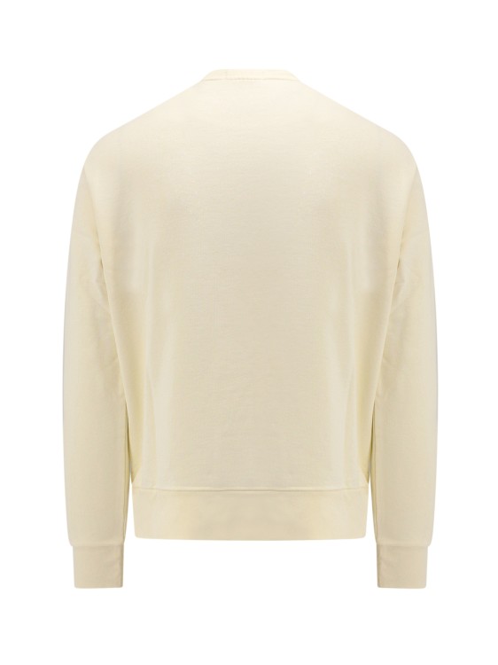 Shop Polo Ralph Lauren Cotton Sweatshirt With Logo Embroidery In Neutrals