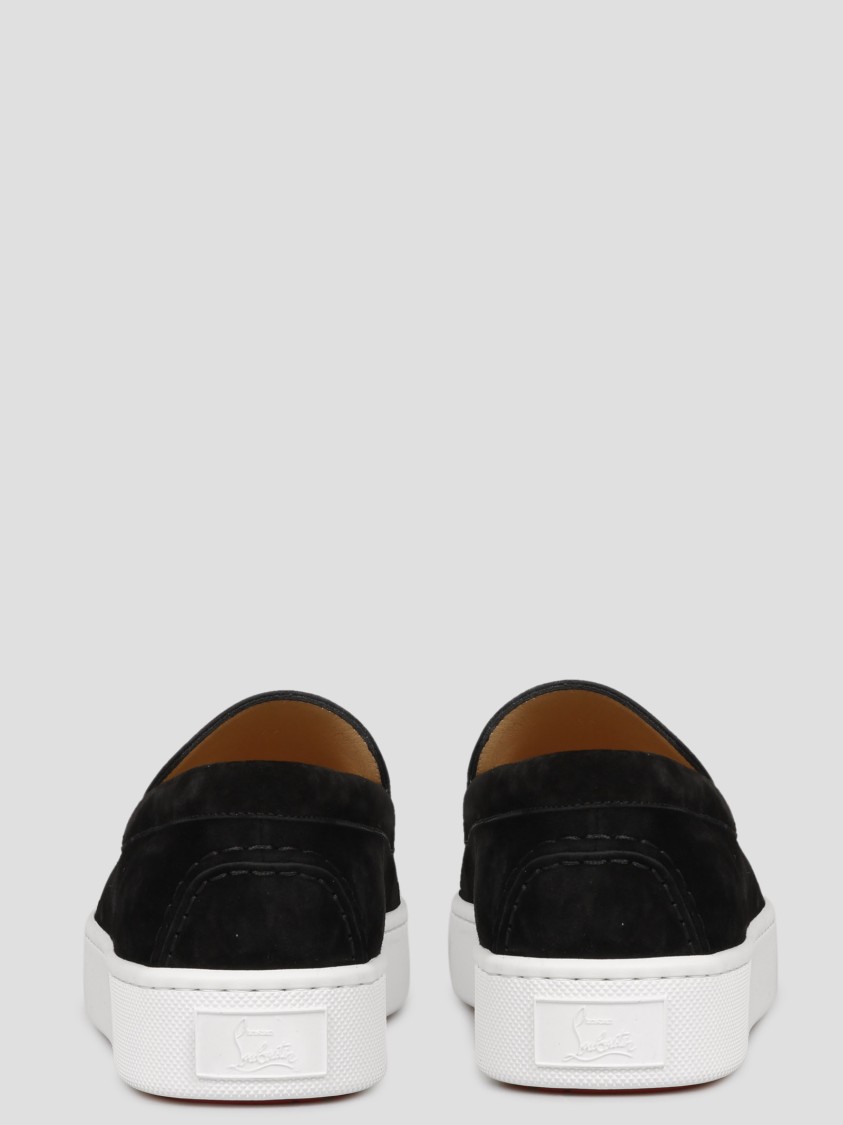 Christian Louboutin Men's Varsiboat Loafers In Black