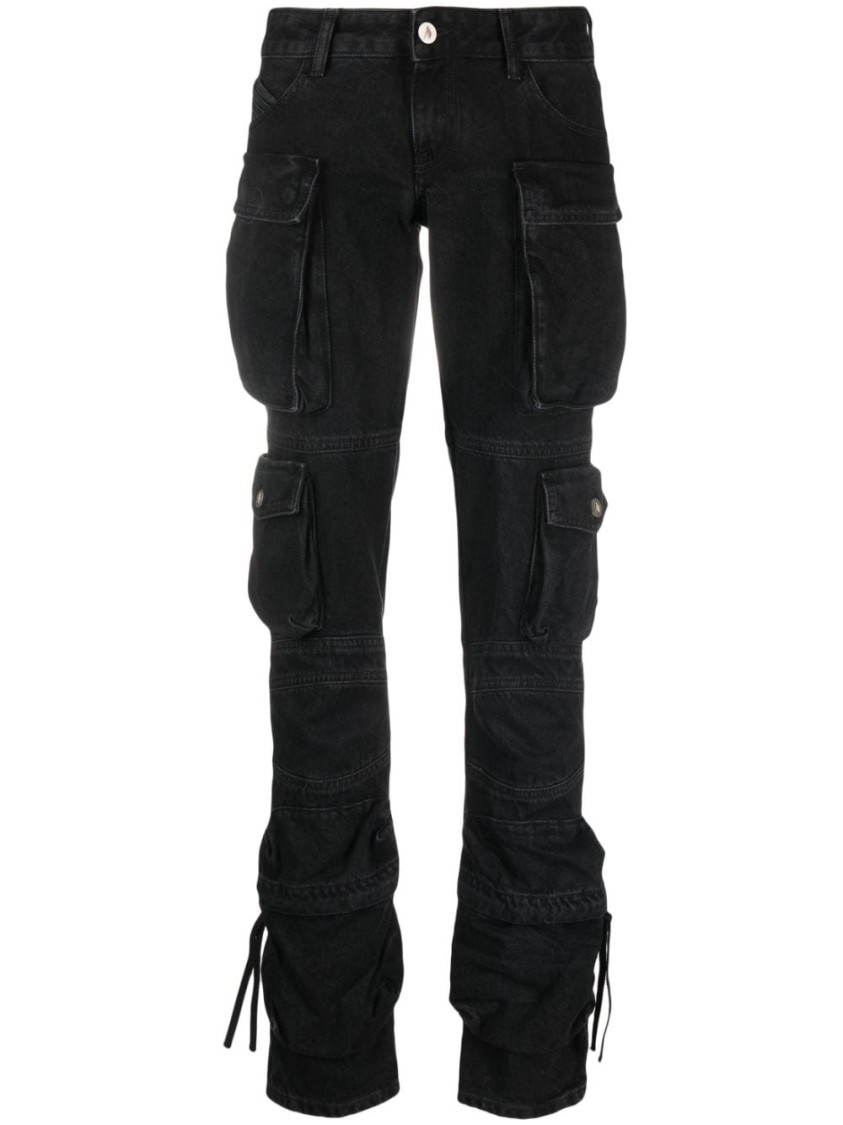 Shop Attico The  Black Denim Jeans