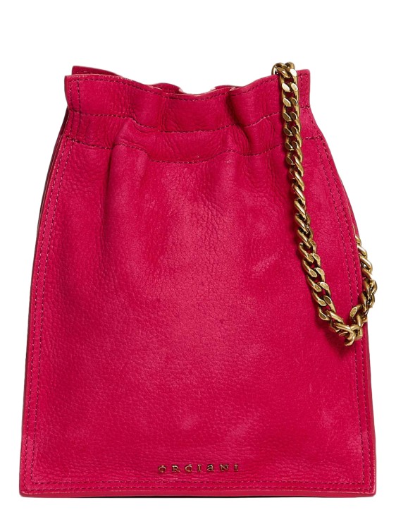 Orciani Le Petit Sac In Fuchsia Suede In Red