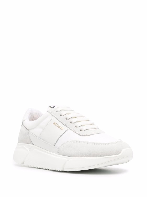 Shop Axel Arigato White Lace-up Sneakers