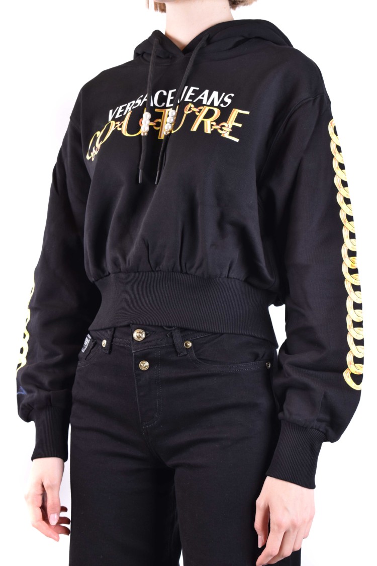 Versace Jeans Couture Sweatshirt With Logo In Black
