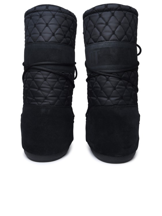 Shop Moonboot Black Fabric Blend Boots