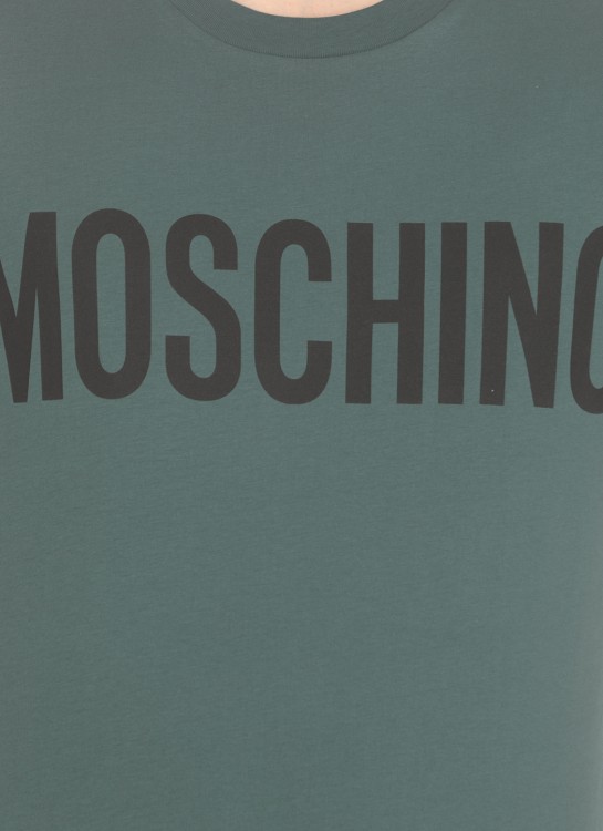 Shop Moschino T-shirt With Logo In Grey