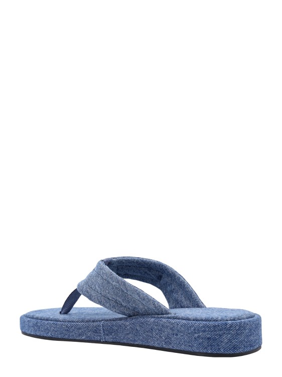 Shop Coperni Denim Sandals In Grey