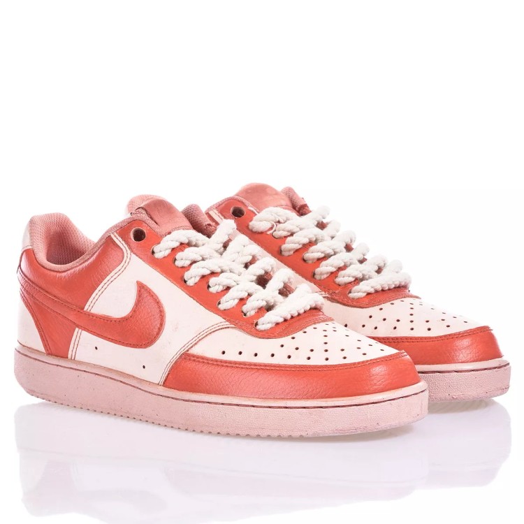 Shop Nike Red Court Vision Sneakers