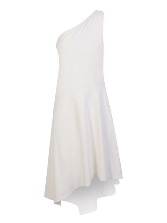 Shop Jw Anderson White One-shoulder Dress