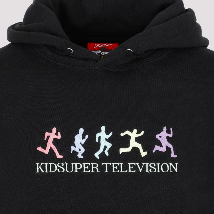 Shop Kidsuper Black Cotton Hoodie