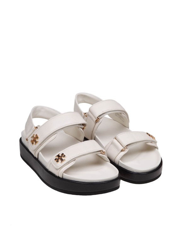 Shop Tory Burch Kira Sport Sandal In Ivory Leather In White