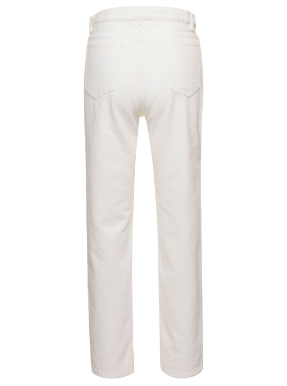 Shop Apc Martin' White Five Pockets Jeans In Cotton Denim