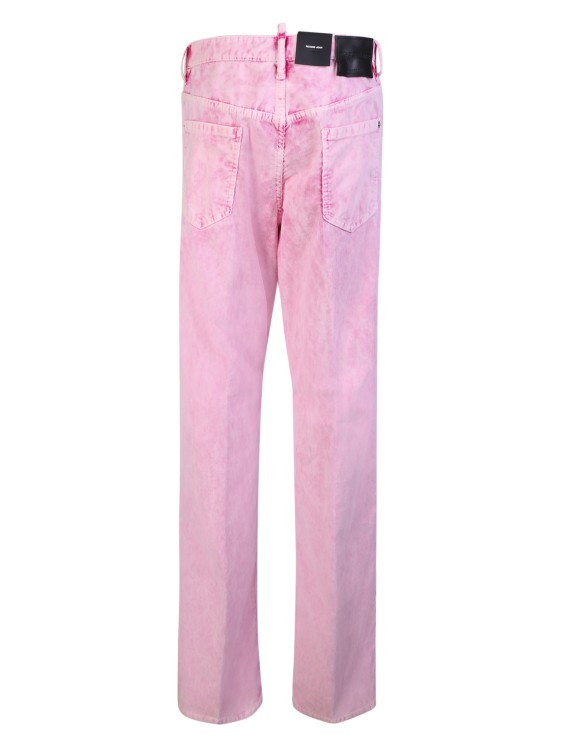 Dsquared2 Pink Cotton Jeans In Pink