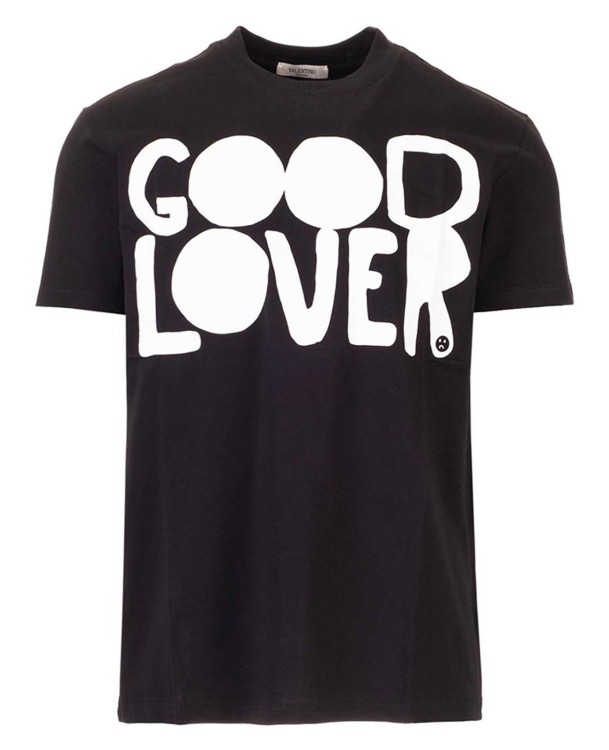 Shop Valentino Good Lover T-shirt In Black