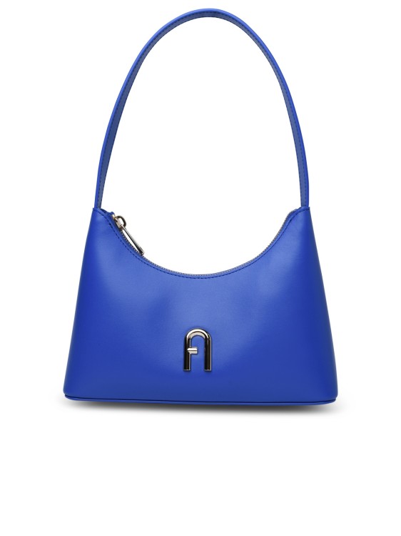 Furla Diamante' Mini Bag In Blue Calf Leather