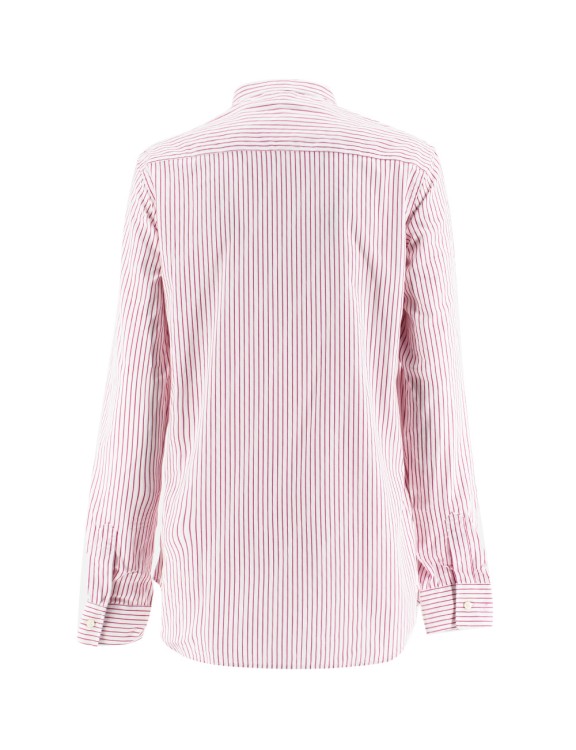 Shop Aspesi Striped Cotton Blouse In Pink