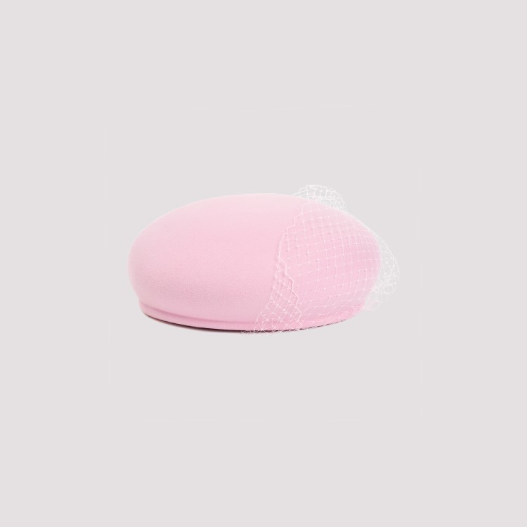 Shop Maison Michel New Bonnie Bubblegum Wool Felt Hat In Pink