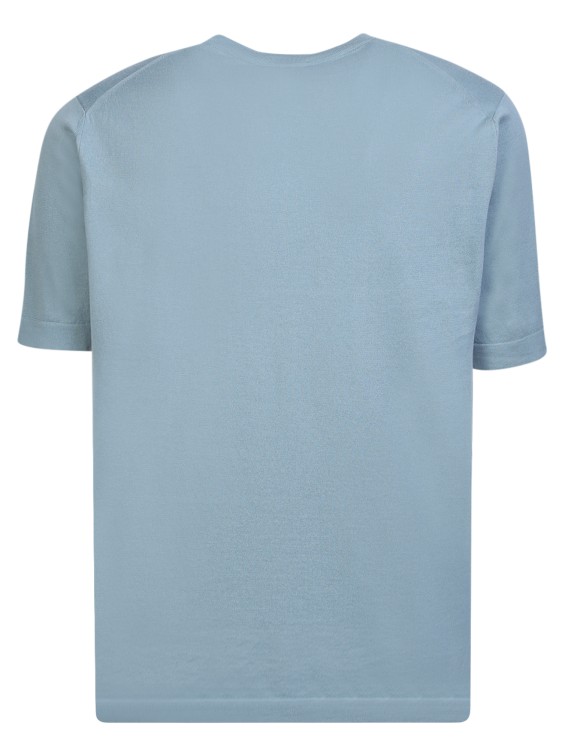 Shop Dell'oglio Light Blue Cotton T-shirt