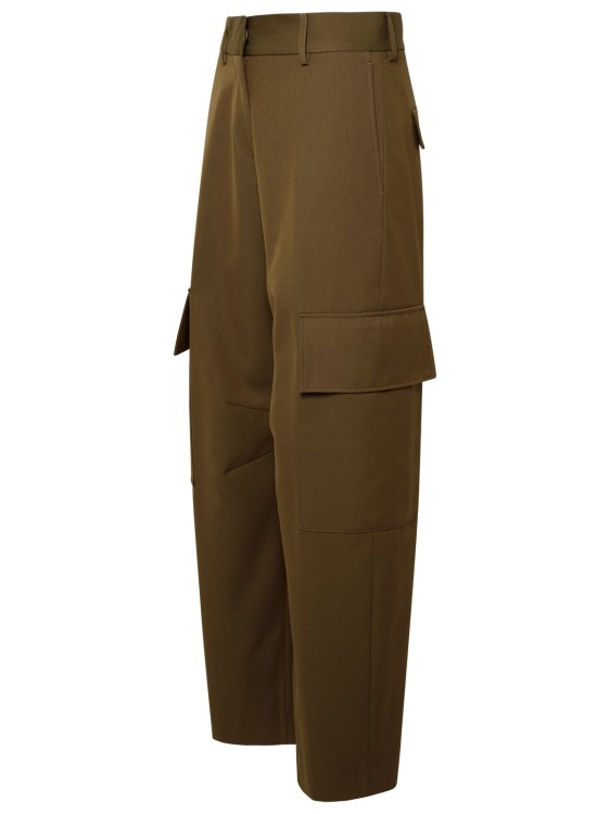 Shop Palm Angels Cargo Suit Trousers In Brown