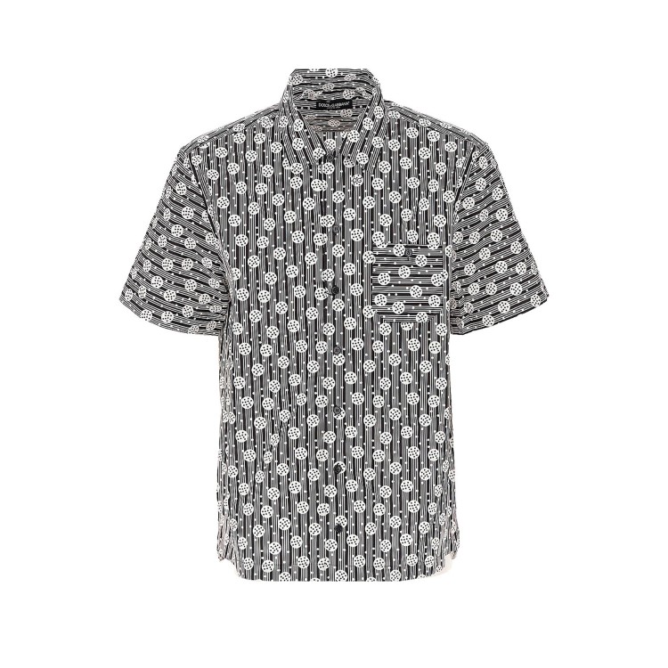 Shop Dolce & Gabbana Short Sleeves Shirt In Grey