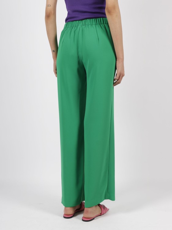 Shop P.a.r.o.s.h Panty Wide Leg Trousers In Green