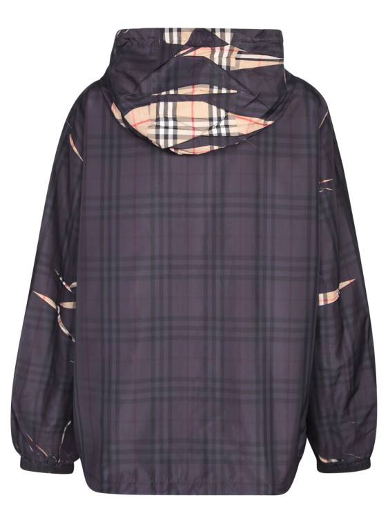 クリーニング済⭐︎BURBERRY LONDONノーカラージャケット メガチェック Burberry Check Print Sliced-Effect Lightweight Jacket Casual