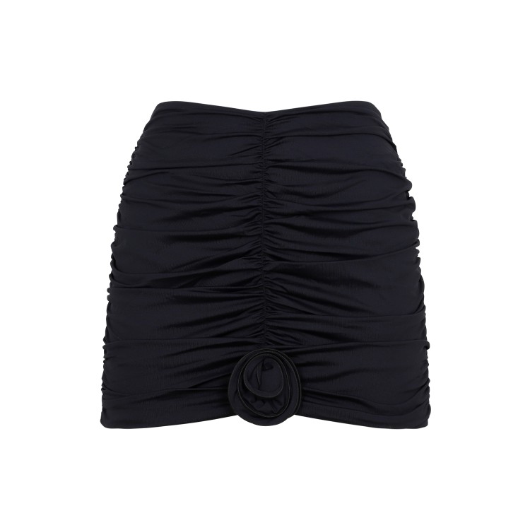 Shop La Reveche Lillibet Black Polyamide Skirt