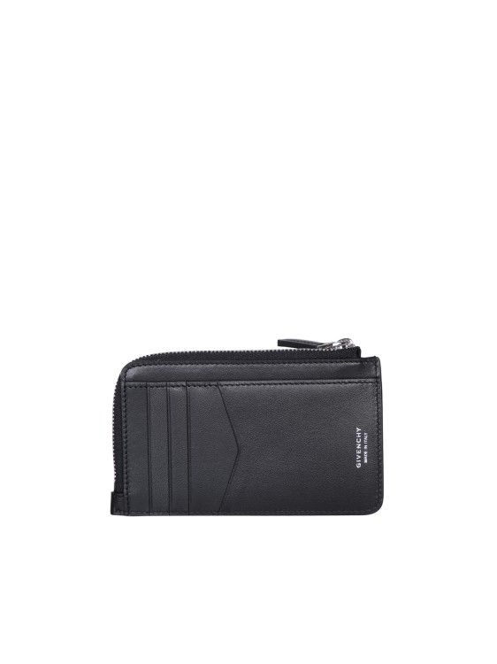 Shop Givenchy Leather Cardholder In Black