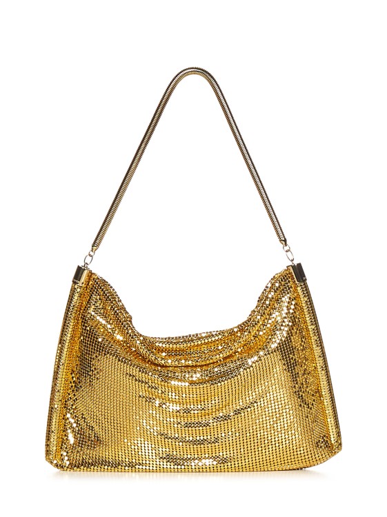 Shop Rabanne Mini Shoulder Bag In Gold