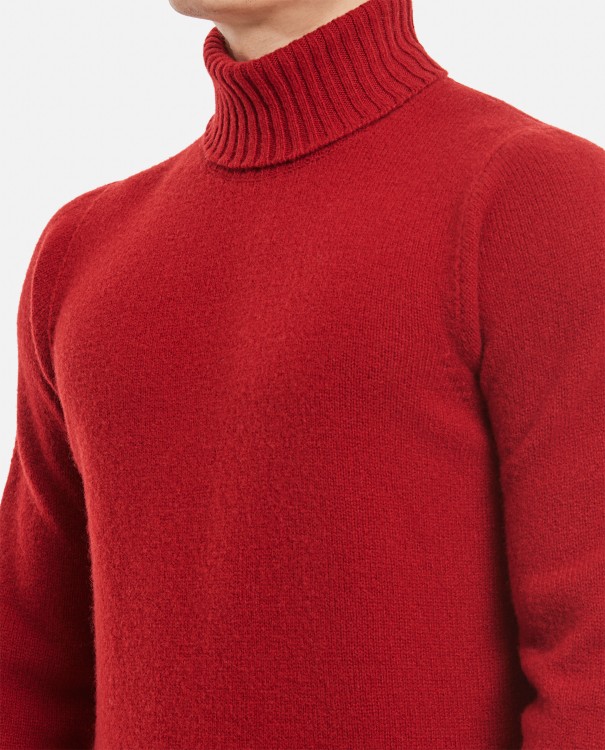 Shop Drumohr High Neck Wool Sweater In Red