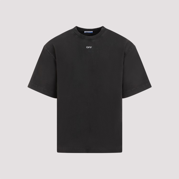 Shop Off-white Black Cotton Matthew Skate T-shirt