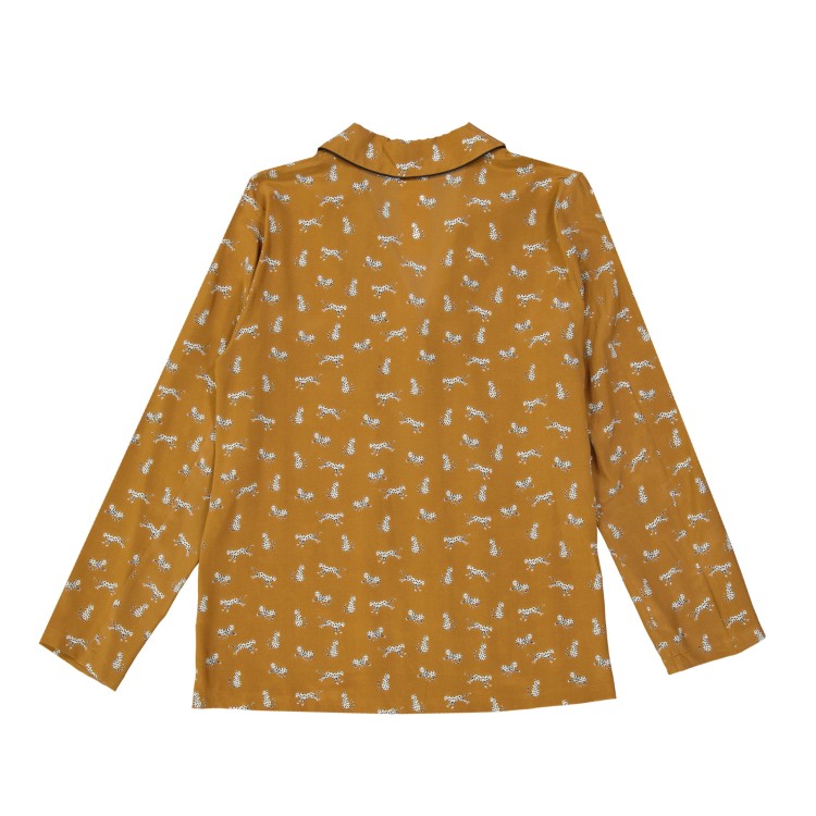 Shop Max Mara Printed Silk Shirt In Orange